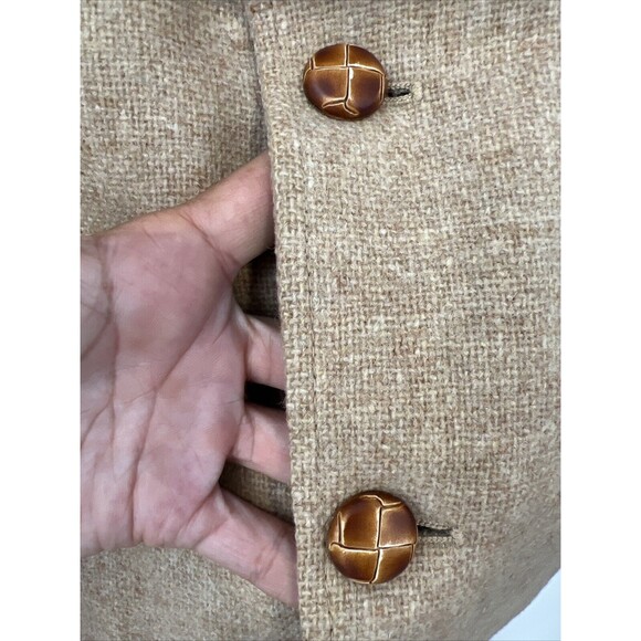 Vintage Derby of San Francisco Mens Sport Coat Blazer Jacket Tweed Tan Size‎ 44 - Picture 5 of 16